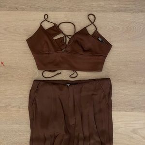 Zara Matching Brown Set